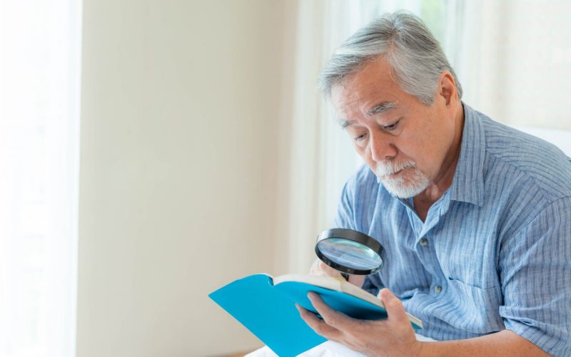 Asian,Senior,Old,Man,Longsighted,,,Farsighted,,,Reading,A